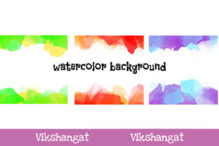 Abstract Watercolor Background Bundle
