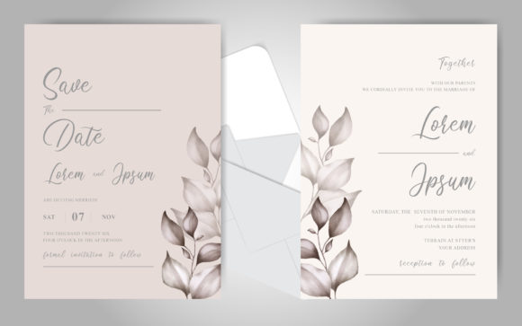 Beautiful Watercolor Floral Wedding Card Review for Real Projects