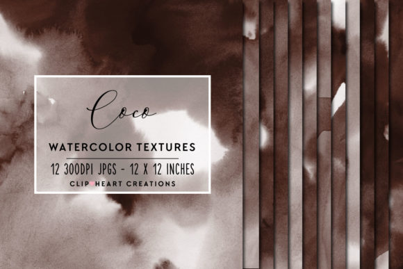 Brown Watercolor Digital Papers