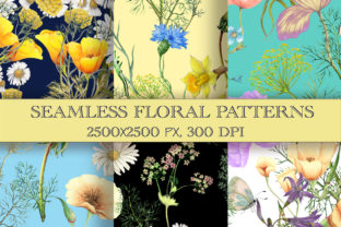 Hand Drawn Watercolor Seamless Patterns