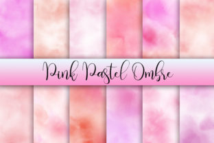 Pink Pastel Ombre Watercolor Background