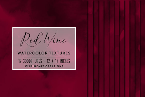 Red Wine Watercolor Digital Papers