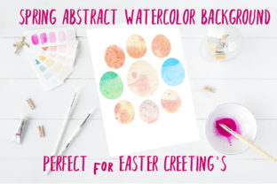 Spring Easter Holiday Watercolor Textures