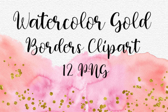 Watercolor Gold Borders Clip Art: A Designer’s Perspective on Branding & Backgrounds