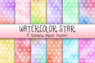 Watercolor Star Background