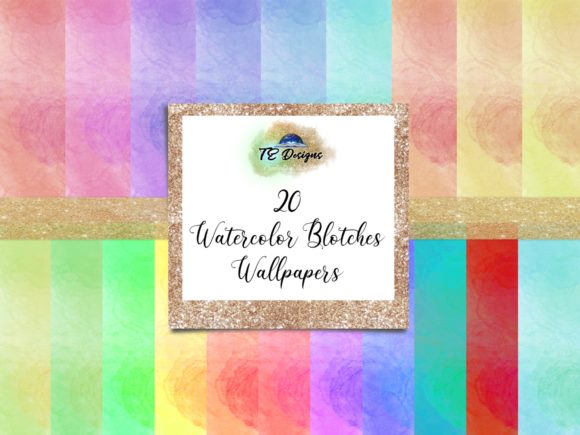 Watercolour Blotches: A Unique Background for Creative Branding